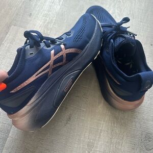 Women’s Asics Gel Kayano 31 Navy and Bronze Running Shoes-